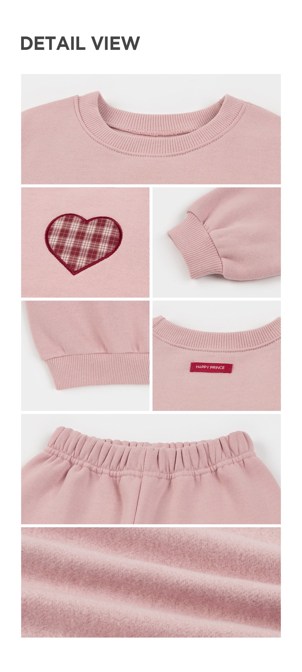 Rosy Heart Fleece Set
