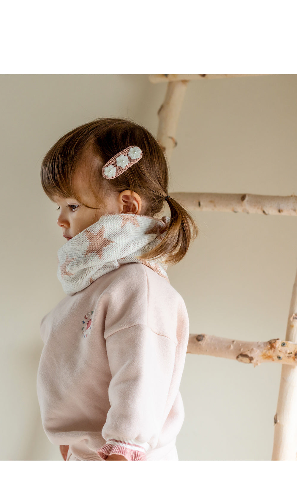 Ruche baby barrettes set