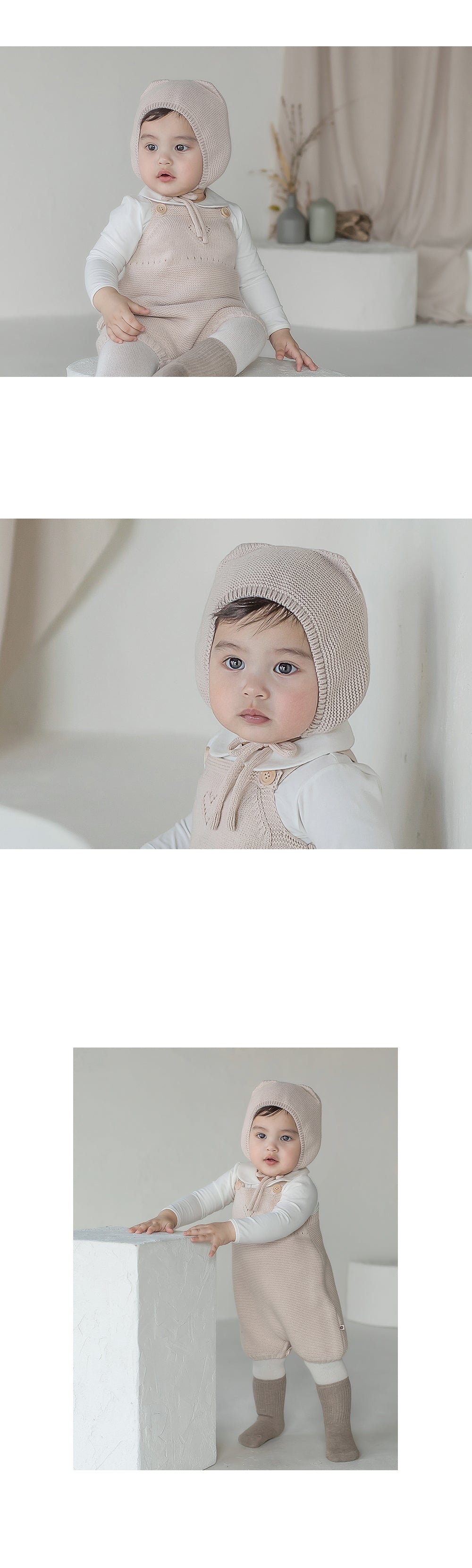 Titi knit baby bonnet