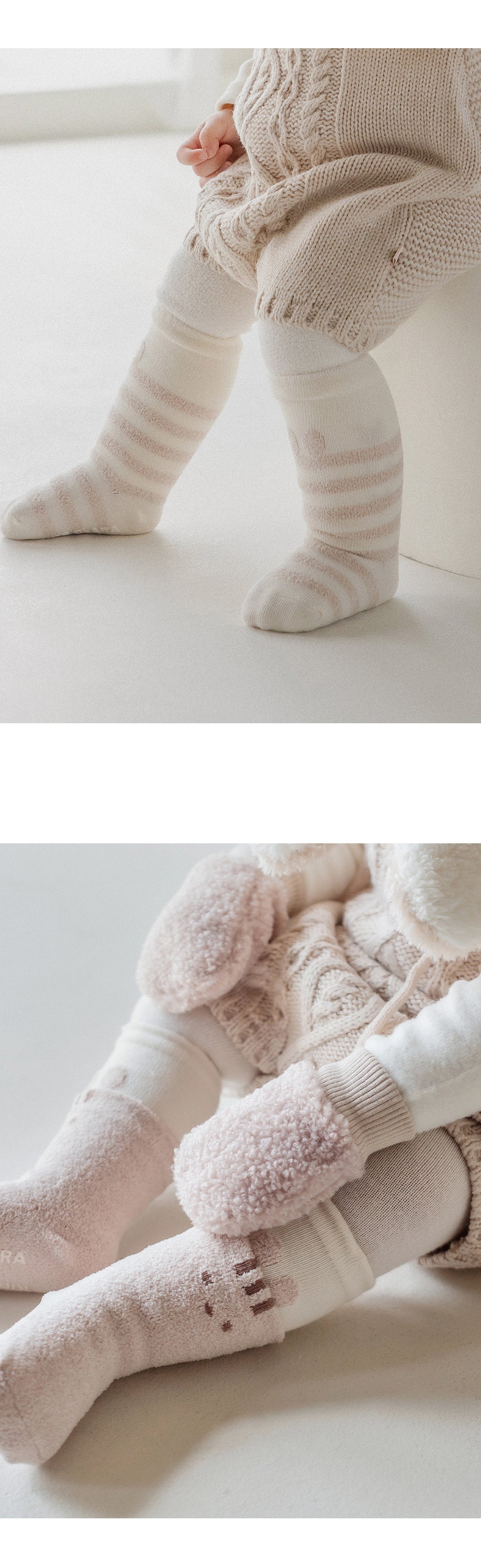 Torry winter baby knee socks set