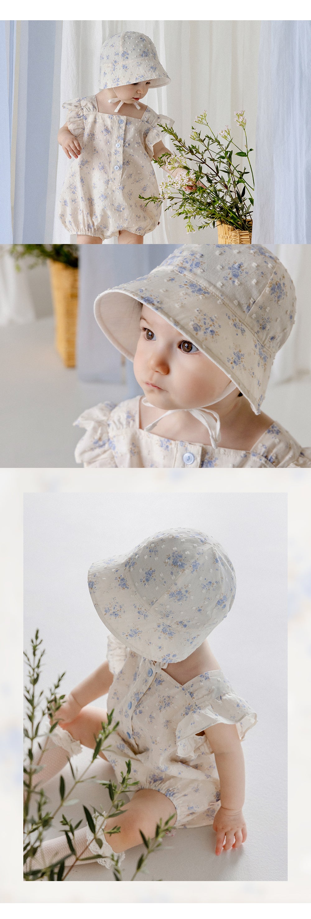 Vera reversible baby sun hat