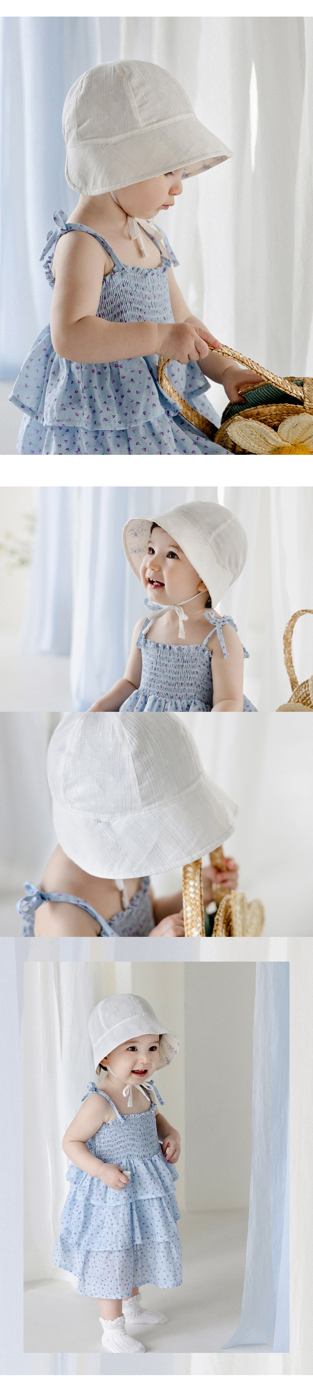 Vera reversible baby sun hat