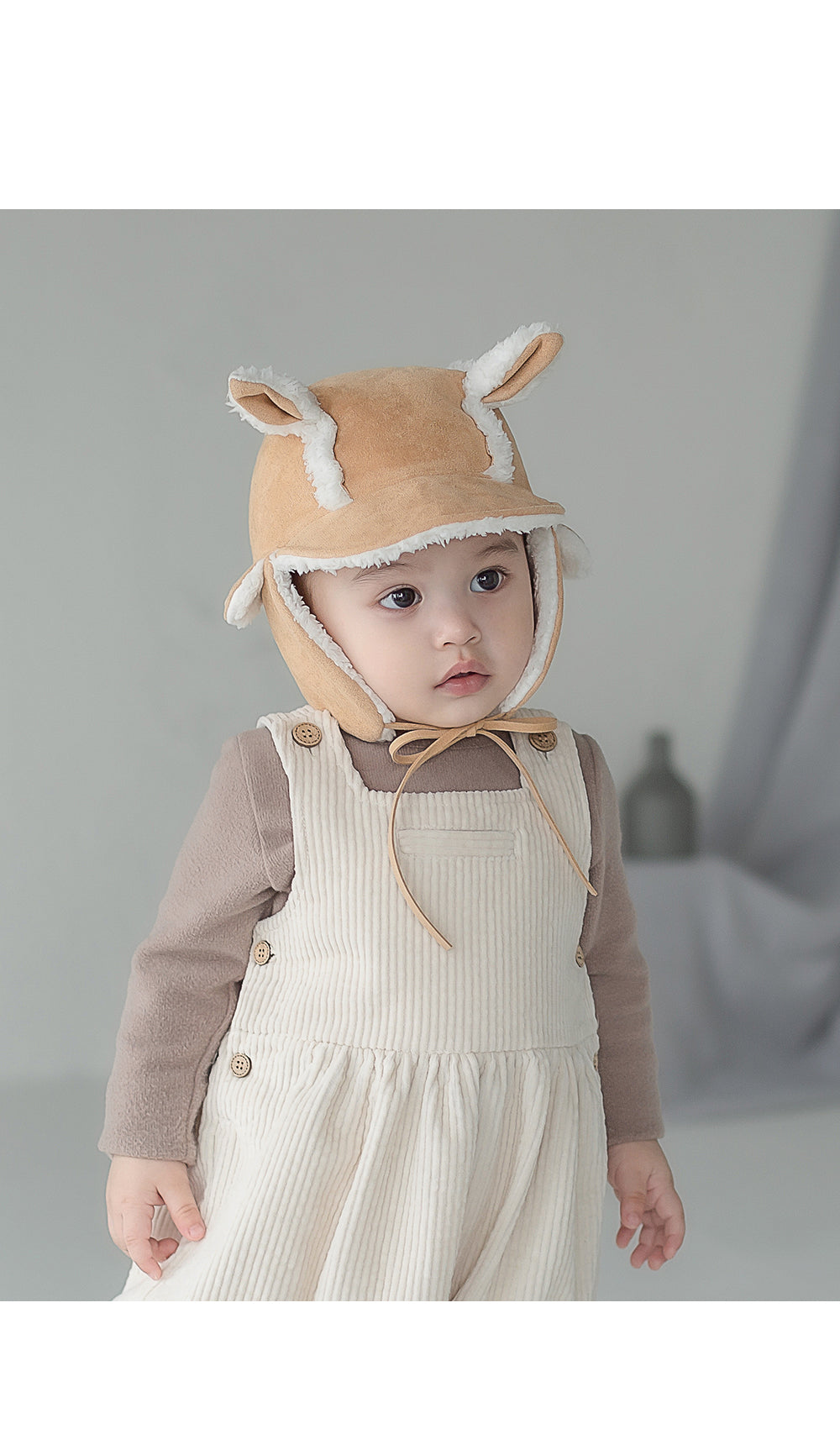 Watt bebe shearling winter baby cap