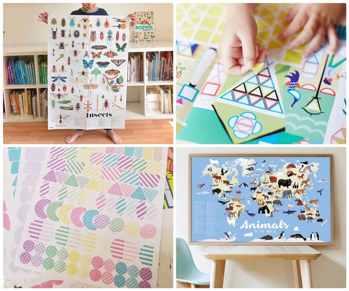 POPPIK Stickers Book - Education with unique concept | LaYan Kids CluB