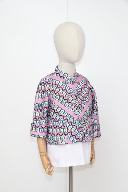 MARJO Kids Mahjong Oriental Jacket (Purple/ Green)