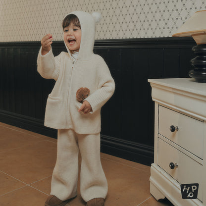 Momong Knit Baby Top and Bottom Set