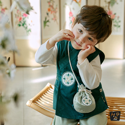 Onyunarae Hanbok Vest Top & Bottom Set (Boy)