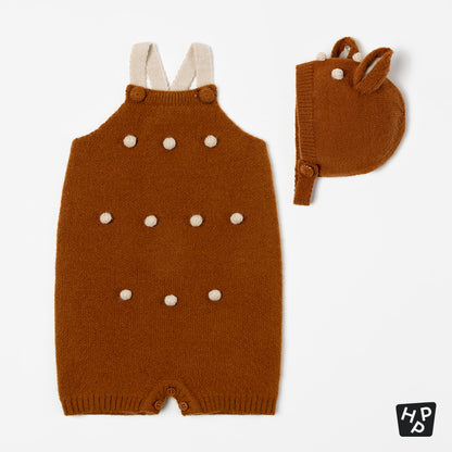 Moa Knit Baby Overall Set
