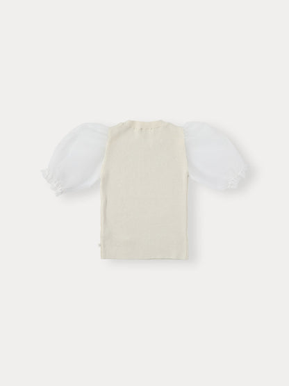 Cecile Puff Knit Pullover