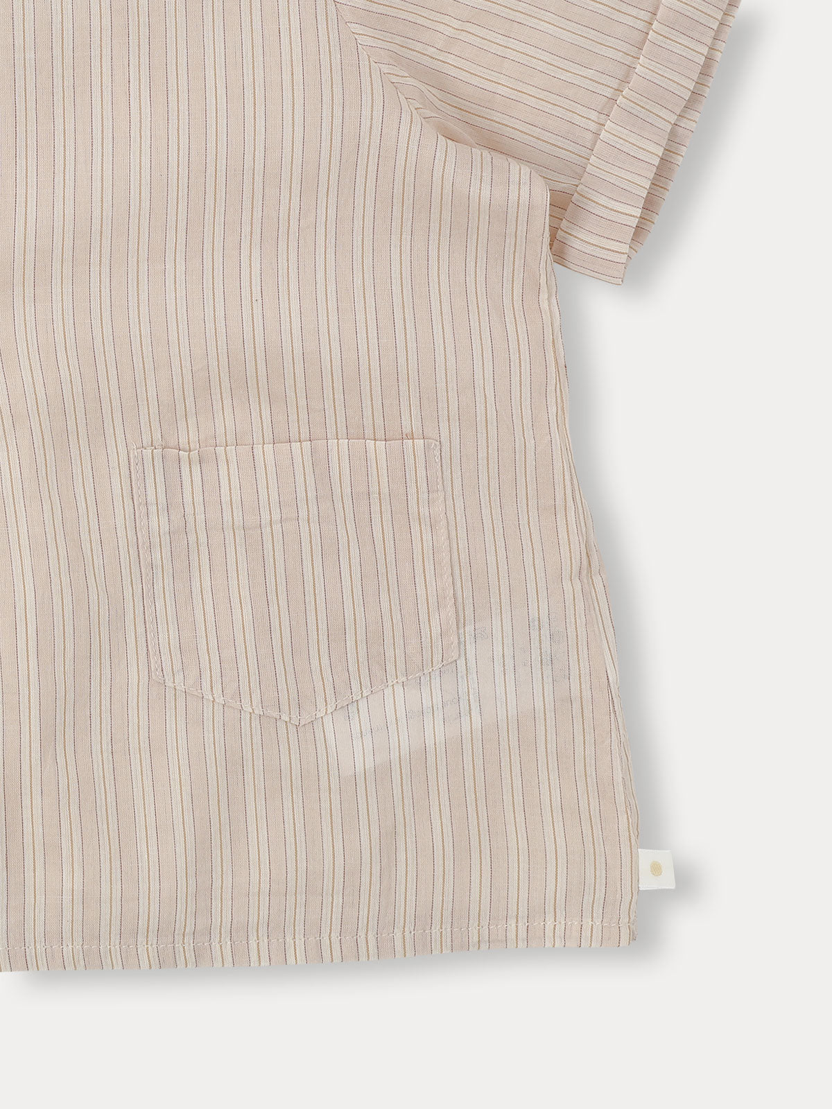 Ian Stripe Half Shirt - Pale