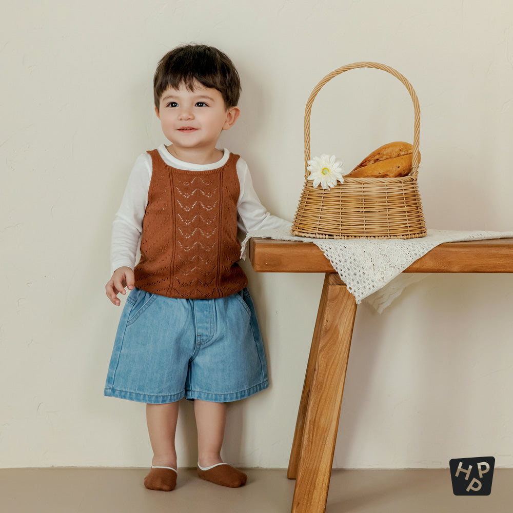 Vito wide denim shorts