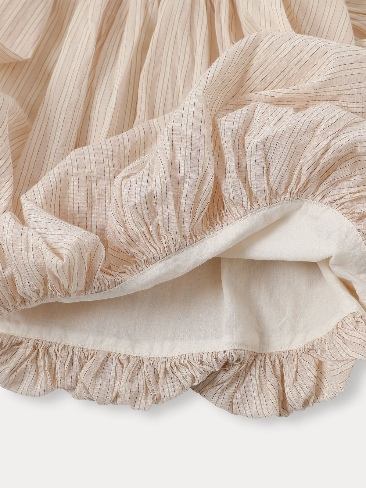 Ian Stripe Balloon Blouse - Pale Pink