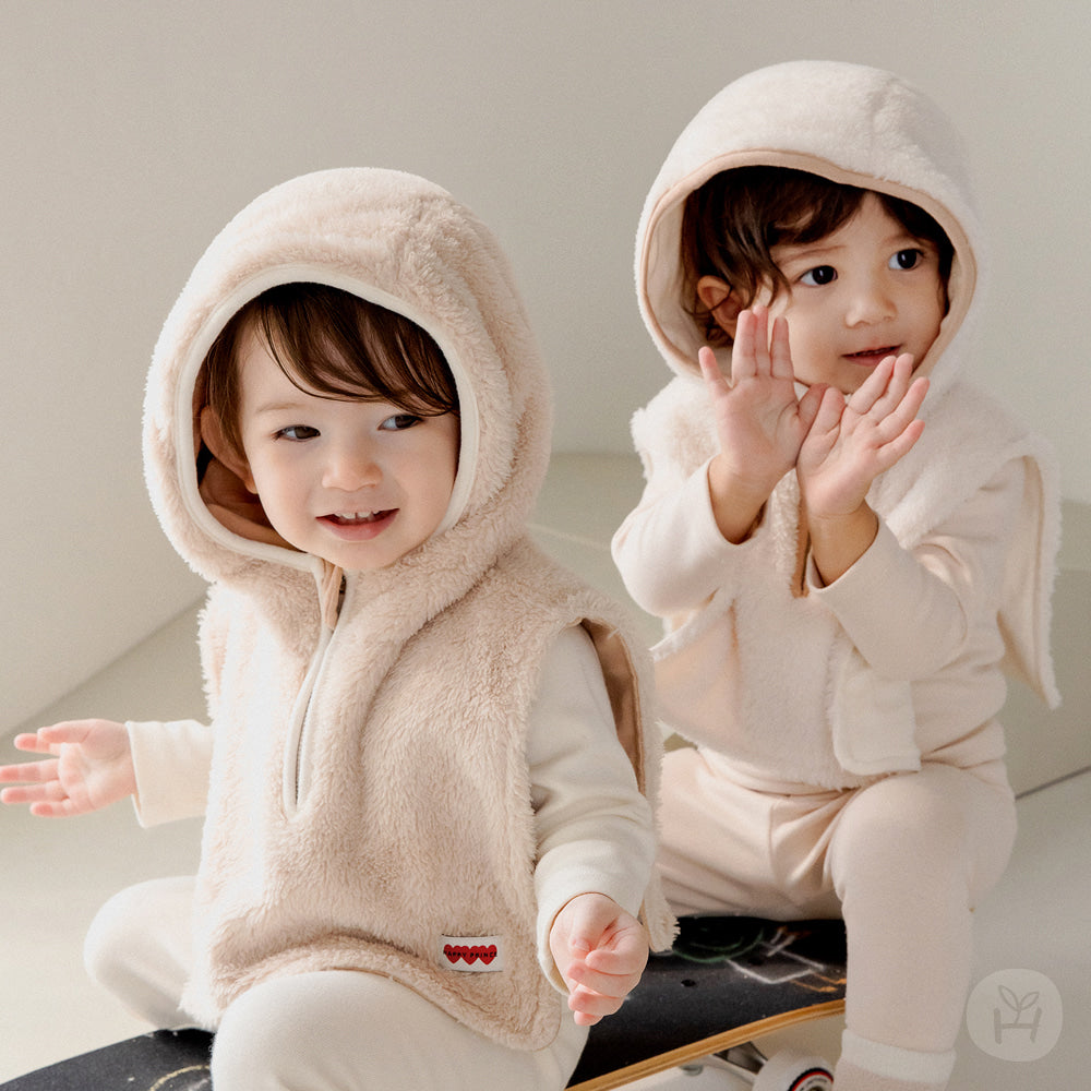 Furry Hooded Baby Neoprene Wear