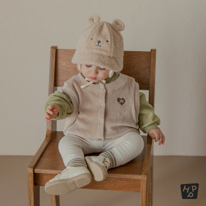 Bubbly double velour vest