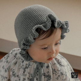 Rosen frill knit bonnet