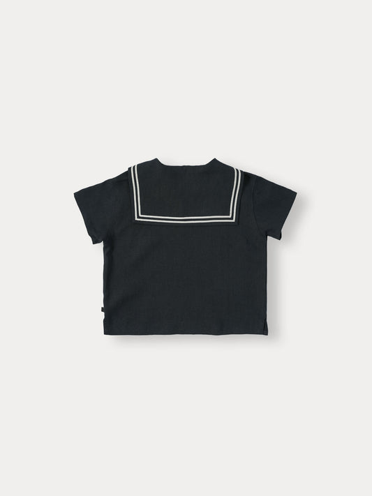 Marine Linen Shirt - Navy