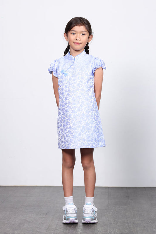 ROSA Girls' Floral Jacquard Cheongsam