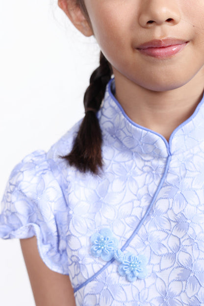 ROSA Girls' Floral Jacquard Cheongsam