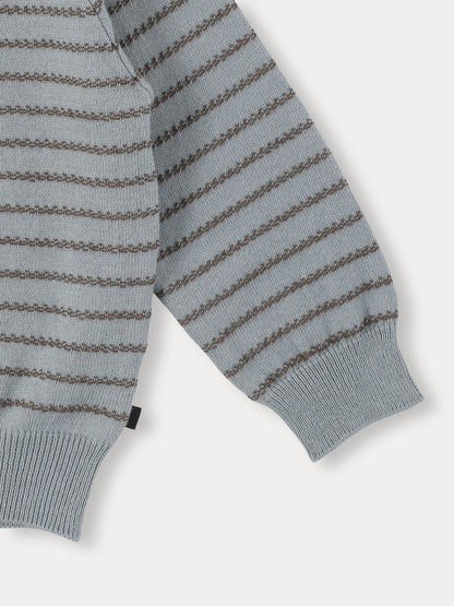 Ollie Knit Cardigan - Grayish Blue