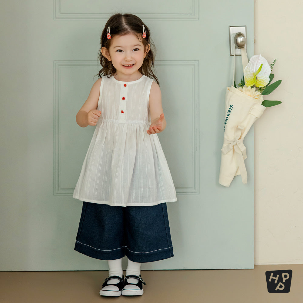 Pita wide denim pants