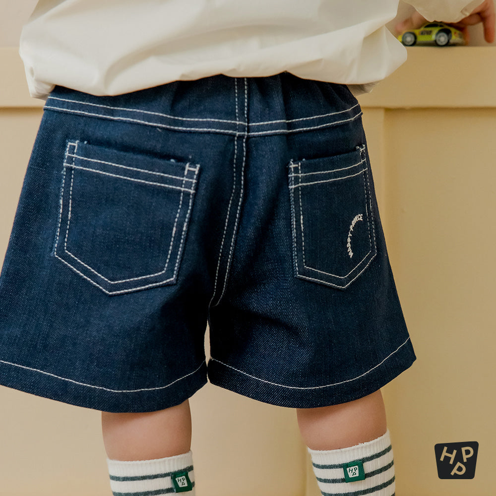 Vito wide denim shorts