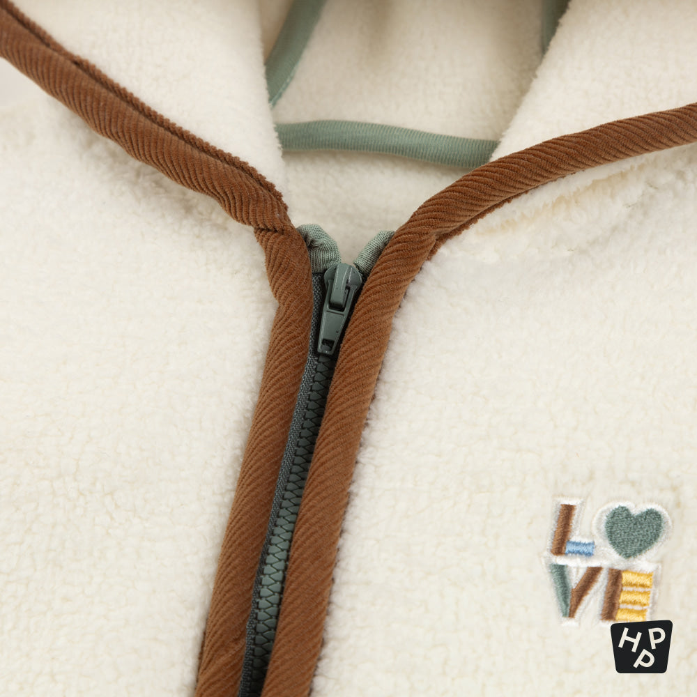 Roil Fleece Baby Coveralls