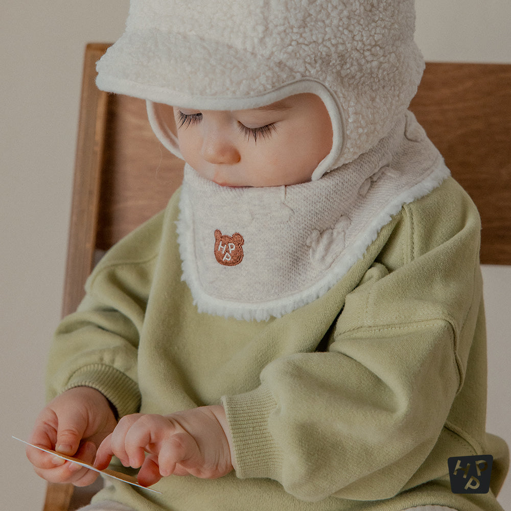 Arty Snow Baby Banana Bib