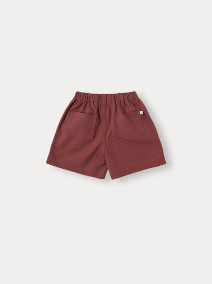 Cotton Linen Half PT - Brick