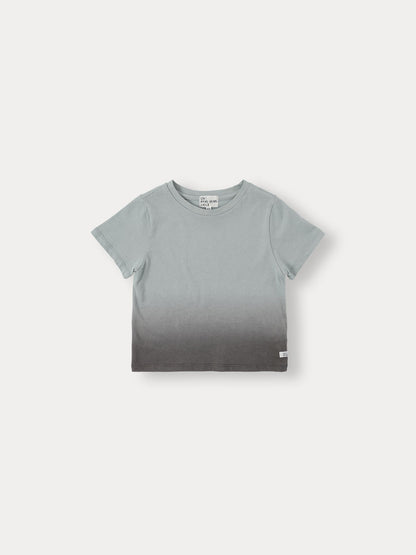 Dip Dye T-shirt Grayish Blue