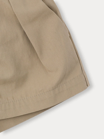BENebene Pleated Shorts - Beige