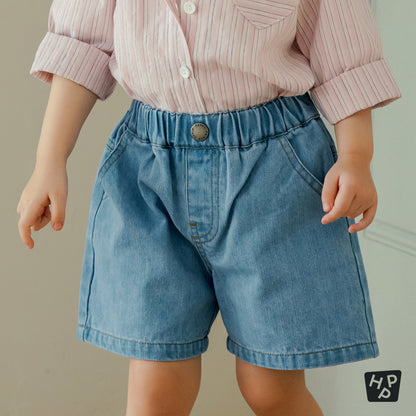 Vito wide denim shorts