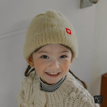 Mink Fluffy Nupy Knit Baby Beanie