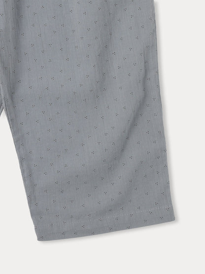 Calm Dot Frill PT - Grayish Blue