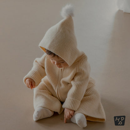 Momong Knit Baby Top and Bottom Set