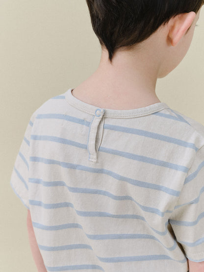 Benie Stripe T - Light Blue