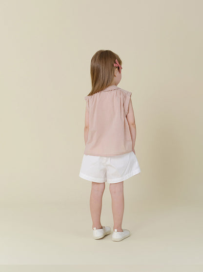 BENebene Pleated Shorts -White