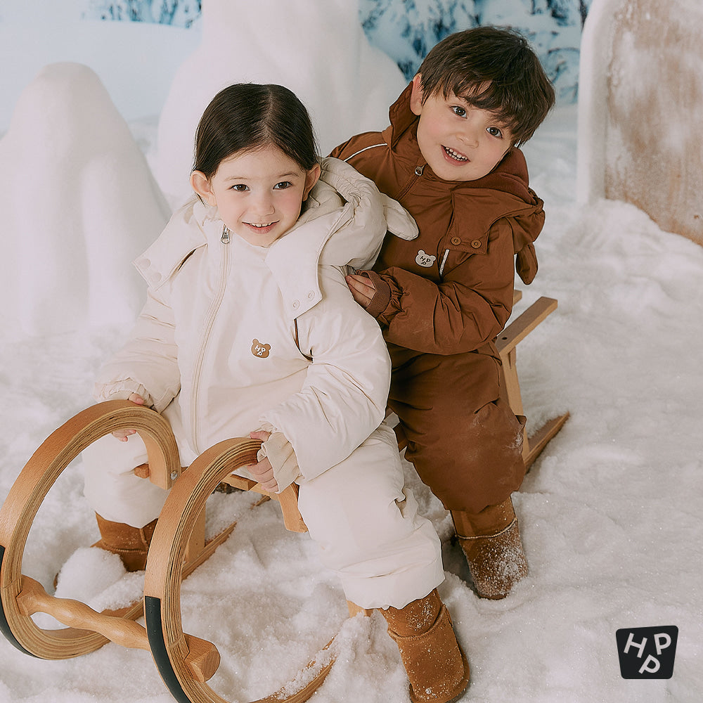 Happy Bear all-in-one snowsuit