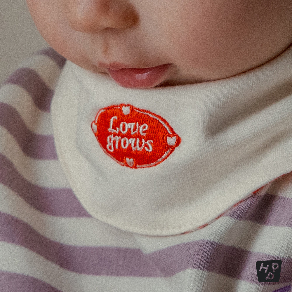 Dahlia Reversible Baby Banana Bib