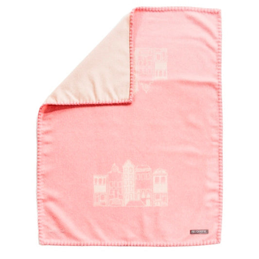 Mats & Merthe - Blanket Cradle Cashmere Houses (Pink)