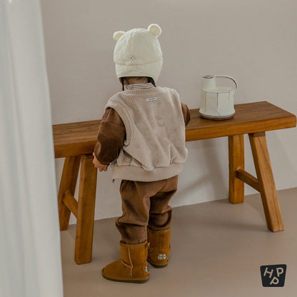 Bubbly double velour vest