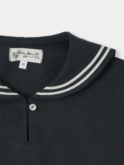 Marine Linen Shirt - Navy