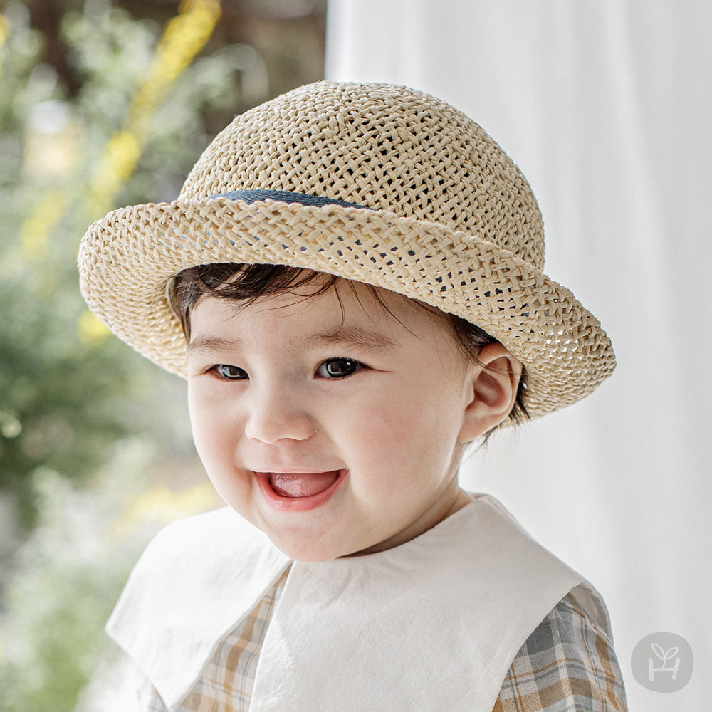 Owen baby straw fedora
