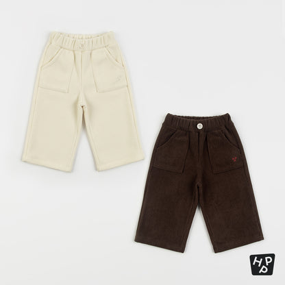 S’more Fleece Lined Corduroy Wide Pants