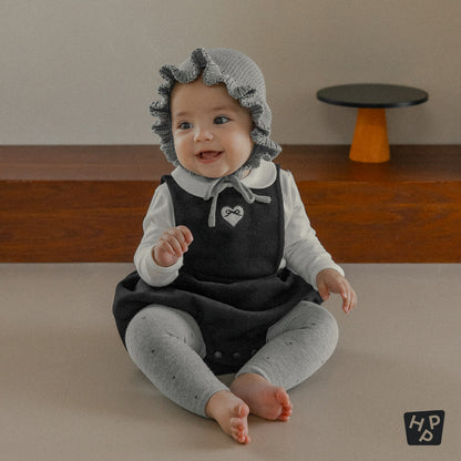 Polka baby leggings set
