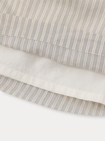 Ian Stripe Dress - Grayish Mint