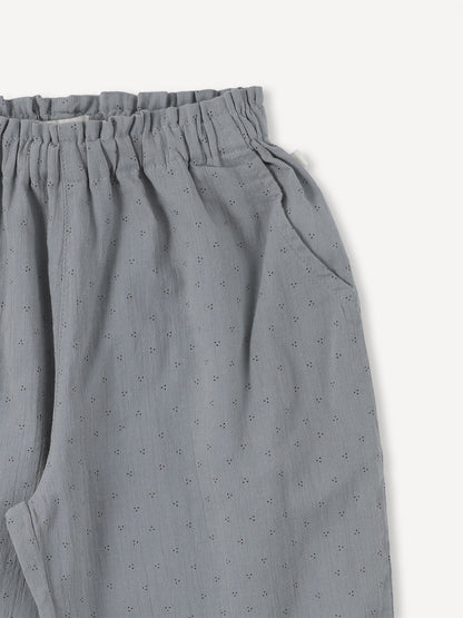 Calm Dot Frill PT - Grayish Blue