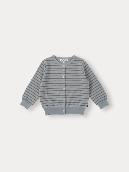 Ollie Knit Cardigan - Grayish Blue