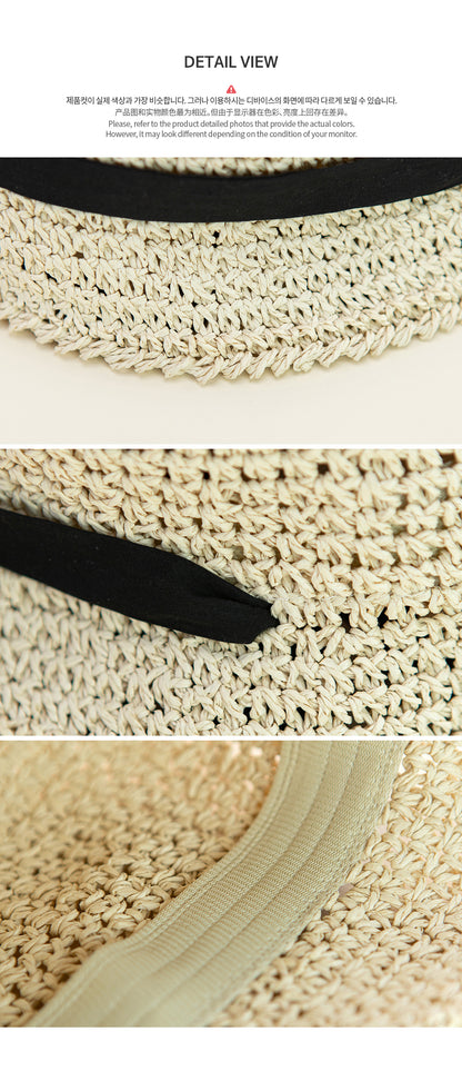 Torry straw baby hat
