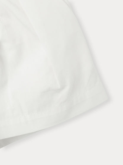 BENebene Pleated Shorts -White