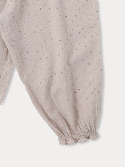 Calm Dot Jumpsuit - Milky cocoa